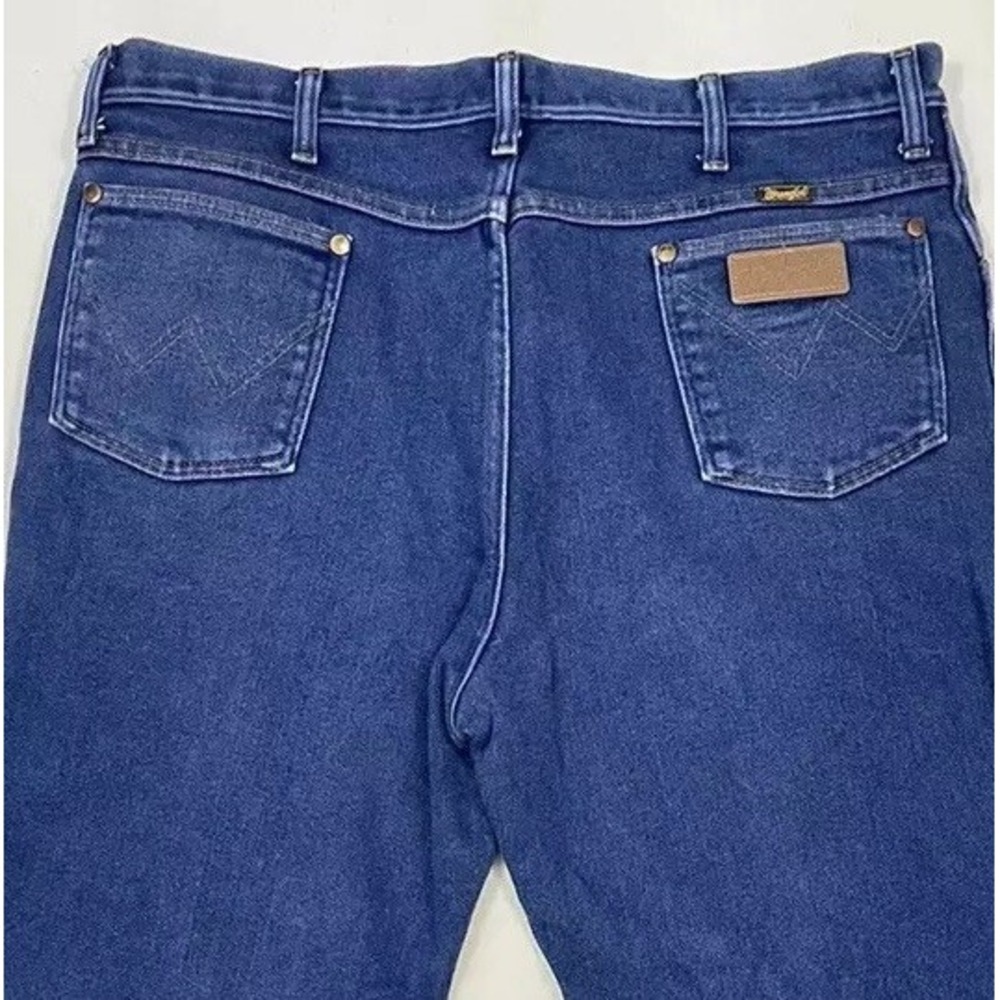 VTG Wrangler Jeans Men 36x30 937STR Cowboy Western Blue 70s Made‎ USA Tag 40x32